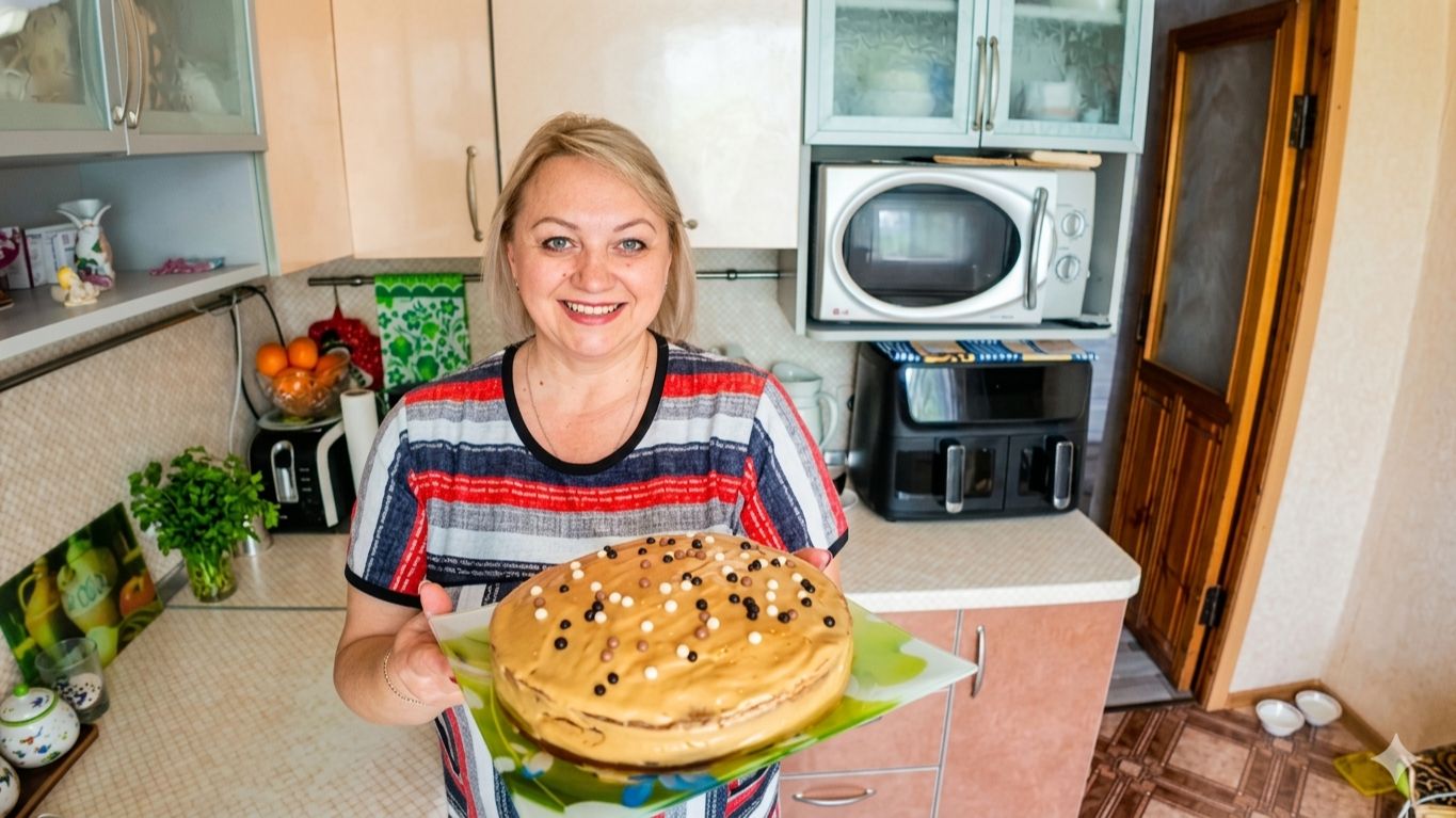 Жду сына  / Наготовила много вкусного /  Испекла домашний торт