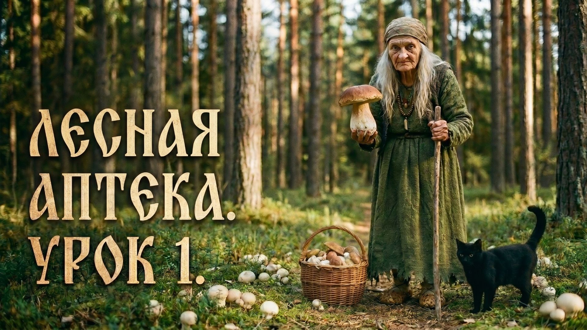 ЛЕСНАЯ АПТЕКА: УРОК 1 - Боровик и лисичка | Лесная аптека Бабы Яги