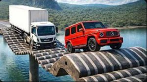 Испытание «Машины против лежачих полицейских: мост №2» в BeamNG Drive!