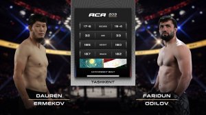 Даурен Ермеков vs. Фаридун Одилов | Dauren Ermekov vs. Faridun Odilov | ACA 203