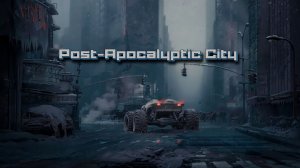 Путь Cталкера – Post-Apocalyptic City | Ядерная Зима | Футаж | Атмосферный фон для видео