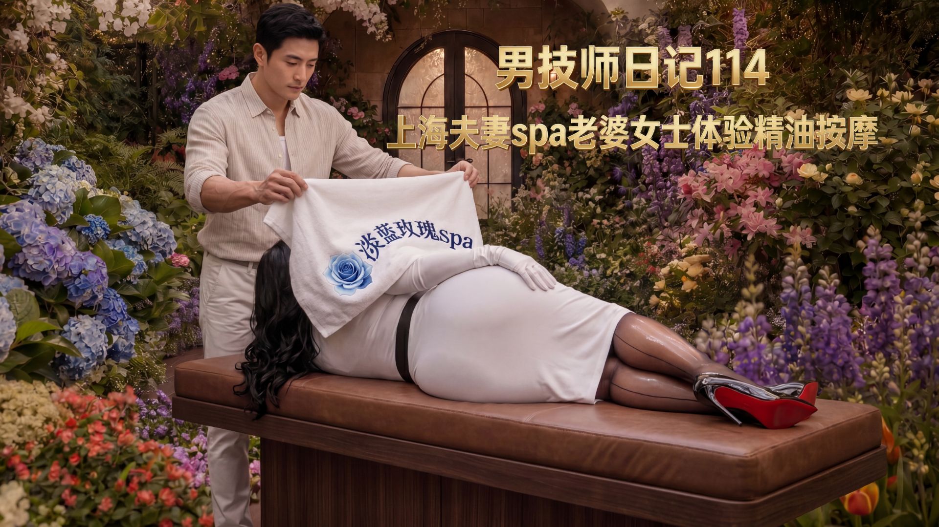 高端夫妻情侣体验上海女子spa会所yoni异性精油按摩服务老婆对高颜值男技师青睐有加