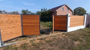 √1.Сделал себе на даче ворота.
