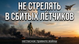 Почему нельзя стрелять в сбитых лётчиков? Негласное правило войны