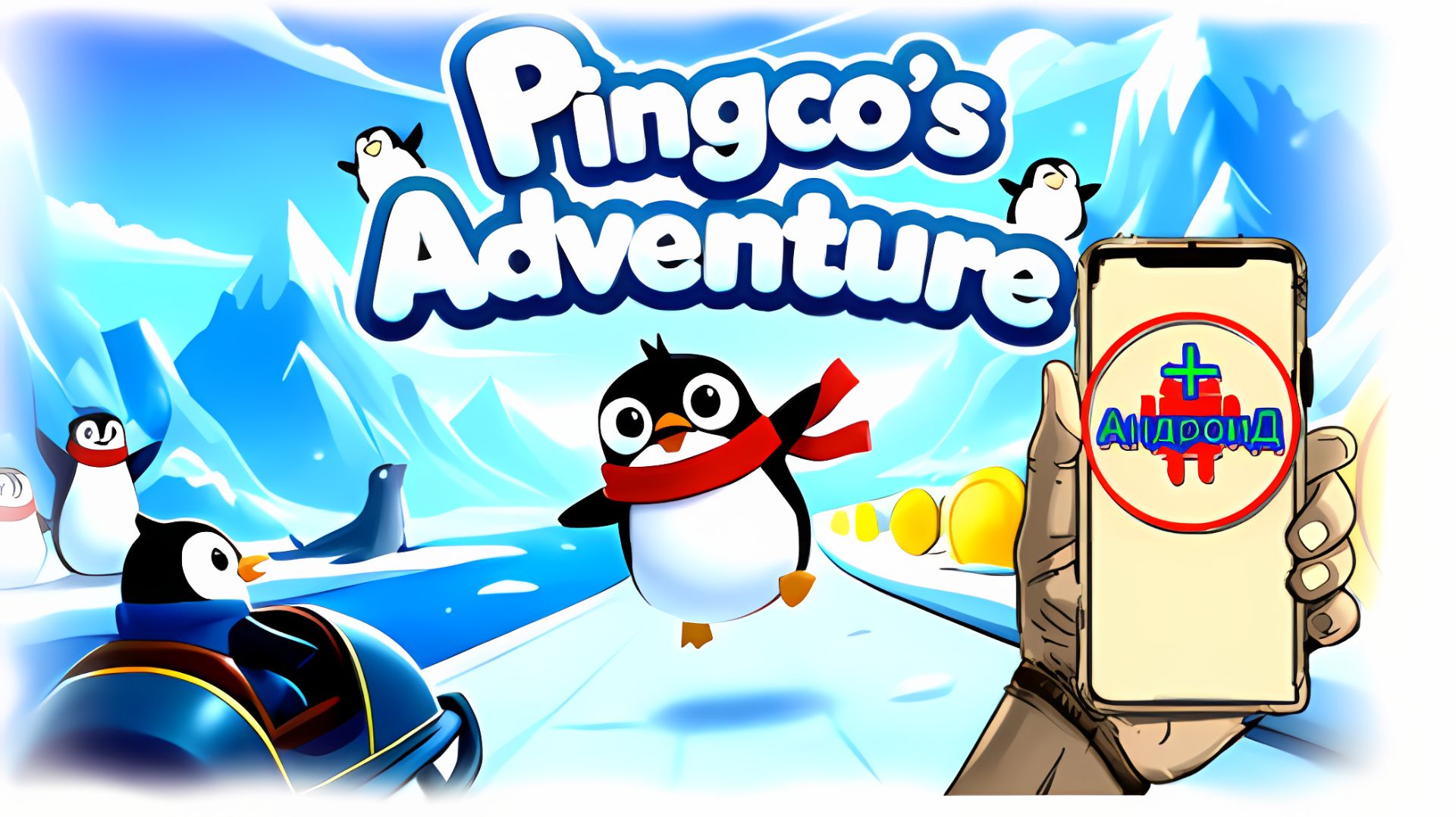Pingcps Adventure Penguin Run Игра Для Android🔘🔵🔴 #PingcpsAdventurePenguinRun