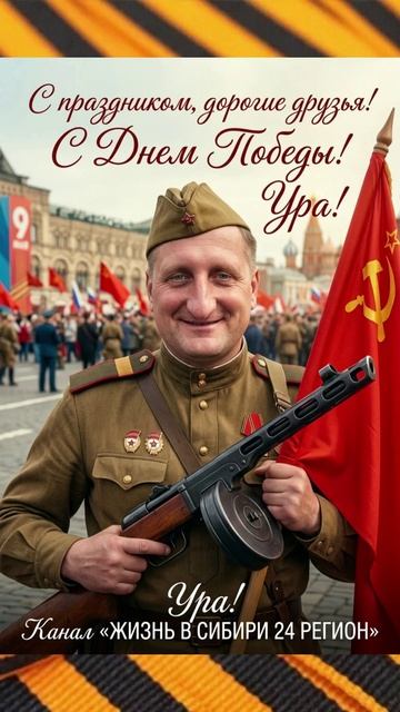 С Днём Победы! Товарищи!