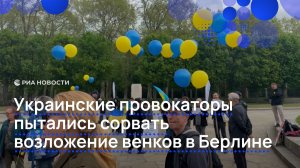 Украинские провокаторы пытались сорвать возложение венков в Берлине