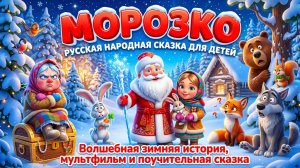Морозко — русская народная сказка для детей | Волшебная зимняя история, мультфильм