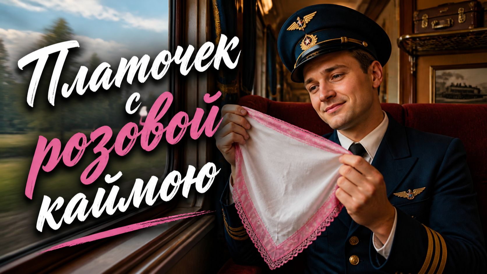 ЮРГИНЕЦ - Платочек с розовой каймою