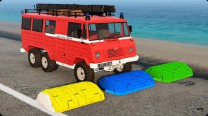 Испытание «Машины против водных ям» в BeamNG Drive!