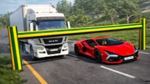 Испытание «Машины против низкой трубы» №10 в BeamNG Drive!