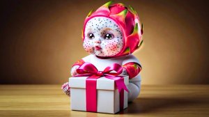 Живые Фрукты открывают Подарки 🎁😊✨ Невероятно приятная ИИ-анимация как Мультики!