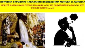 ПРИЧИНА СУРОВОГО НАКАЗАНИЯ ВСЕВЫШНИМ МОИСЕЯ И ААРОНА? (часть 3) (СЛУЖЕНИЕ)