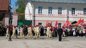 2026г. 9 мая. Мариинский Посад. Прохождение торжественным маршем.