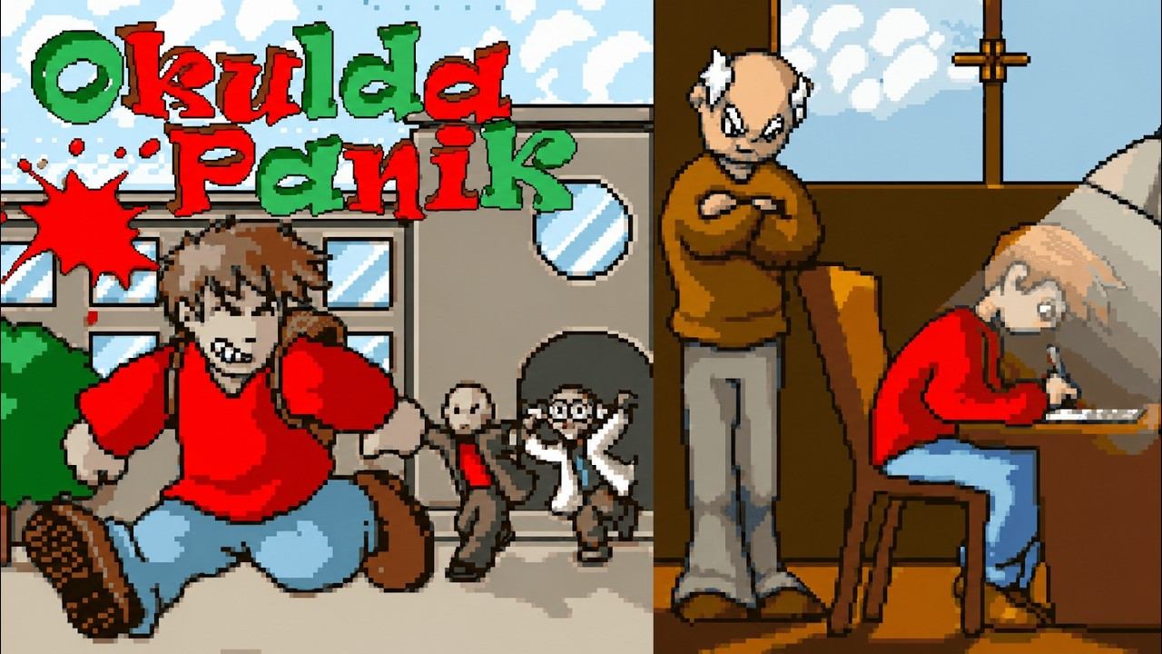 Okulda Panic (School Panic) JAVA GAME (MediaPlazza 2003) FULL WALKTHROUGH