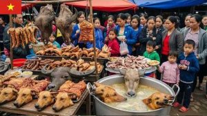 На вьетнамском рынке полно собачьего мяса — осмелились бы вы его попробовать?
