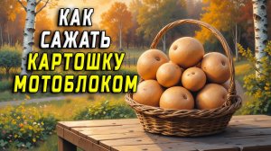 Как сажать картошку мотоблоком