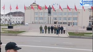 Шествие. Акция «Бессмертный полк» на Площади Ленина города Холмск 9 мая 2026 года