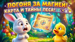 МАГИЧЕСКАЯ КАРТА: Куда пропали Зайка и Утенок? 🤔🗺️✨