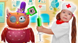 Сборник интересных мультиков про доктора Настю и животных в игре