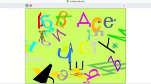 alphabet dancing sky