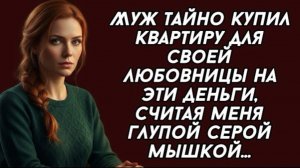 Муж тайно купил квартиру для своей любовницы на эти деньги, считая меня глупой серой мышкой!