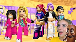 ПОБЕГ ОТ ОХОТНИЦЫ НА ДЕМОНОВ ТЮРЬМЫ в ROBLOX! С АЛЁНОЙ