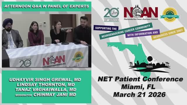 NCAN Miami Patient Conference 2026 - Expert Q&A Panel