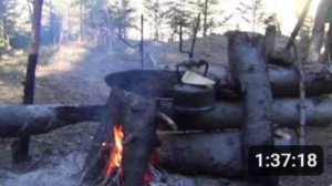 Выживание в лесу Балаган костер Нодья Как отпугнуть медведя Охота Рыбалка Выживание в тайге Сибирь
