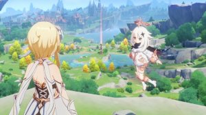 Genshin impact на плестейшн 5/видео 2к/4к/PlayStation 5 (PS5)/ фентези/прикольная игра/анимэ