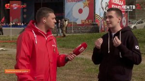 Тимофей Кузнецов, прямой эфир телеканала ЛенТВ 24. День Победы. Ивангород.