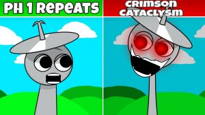 Sprunki Phase 1 Repeats Crimson Cataclys Fan Mod