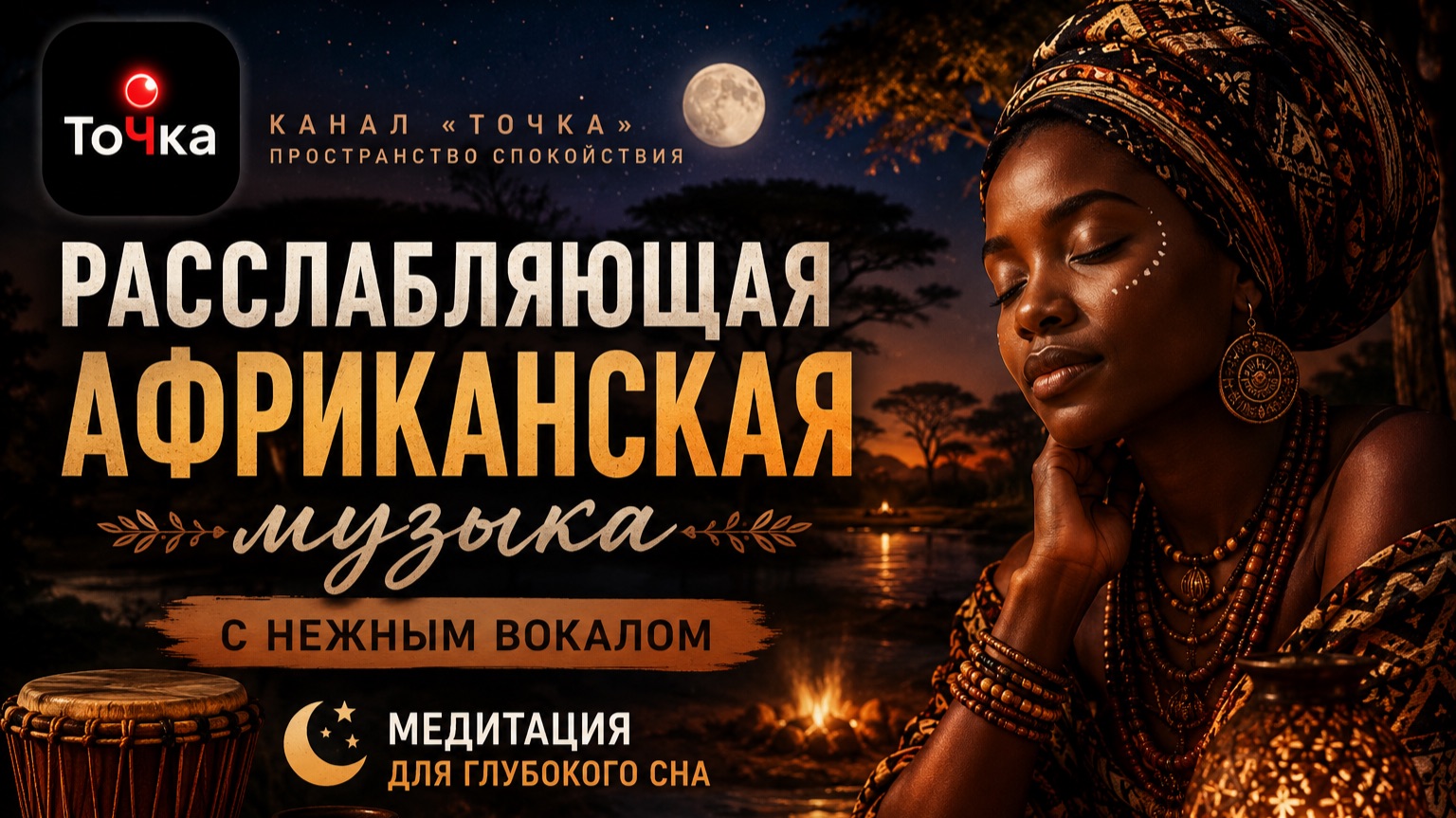 Расслабляющая африканская музыка с нежным вокалом 🌙 Медитация для глубокого сна
