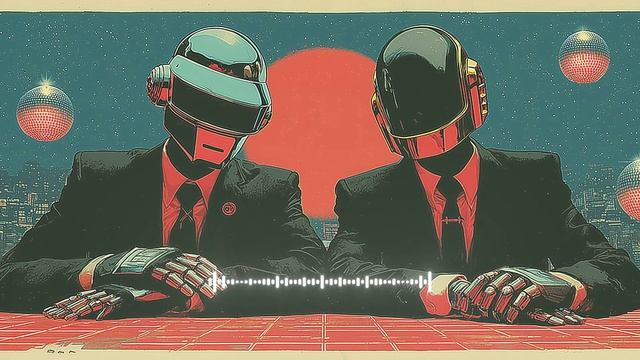 Daft Punk Evening Static🪩🤖 ｜ Chill Disco, Electro Funk, French House Playlist