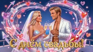 Поздравление с Днем свадьбы!