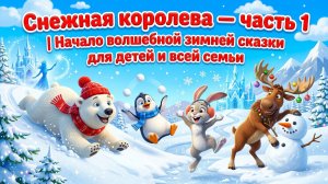 Снежная королева — часть 1 | Начало волшебной зимней сказки для детей и всей семьи