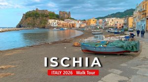 Italy, Ischia - Walking Tour | Beaches, Castle & Local Life!