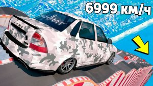 Спуск по льду без тормозов на чит тачке в ГТА 5! Эксперимент в GTA 5 Online