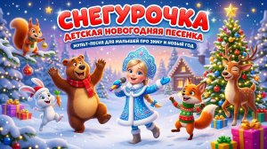 Снегурочка — детская новогодняя песенка | Мульт-песня для малышей про зиму и Новый год
