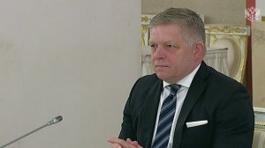 Встреча Путина с Фицо в Кремле
