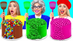 Кулинарный Челлендж# Я против Бабушки # Забавная Кулинарная Битва от Jelly DO Challenge