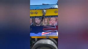 🔥В Московской области в День Победы  разъезжал авто с гробом Зеленского,украшенный  иноагентами