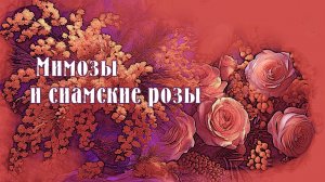 Мимозы и сиамские розы