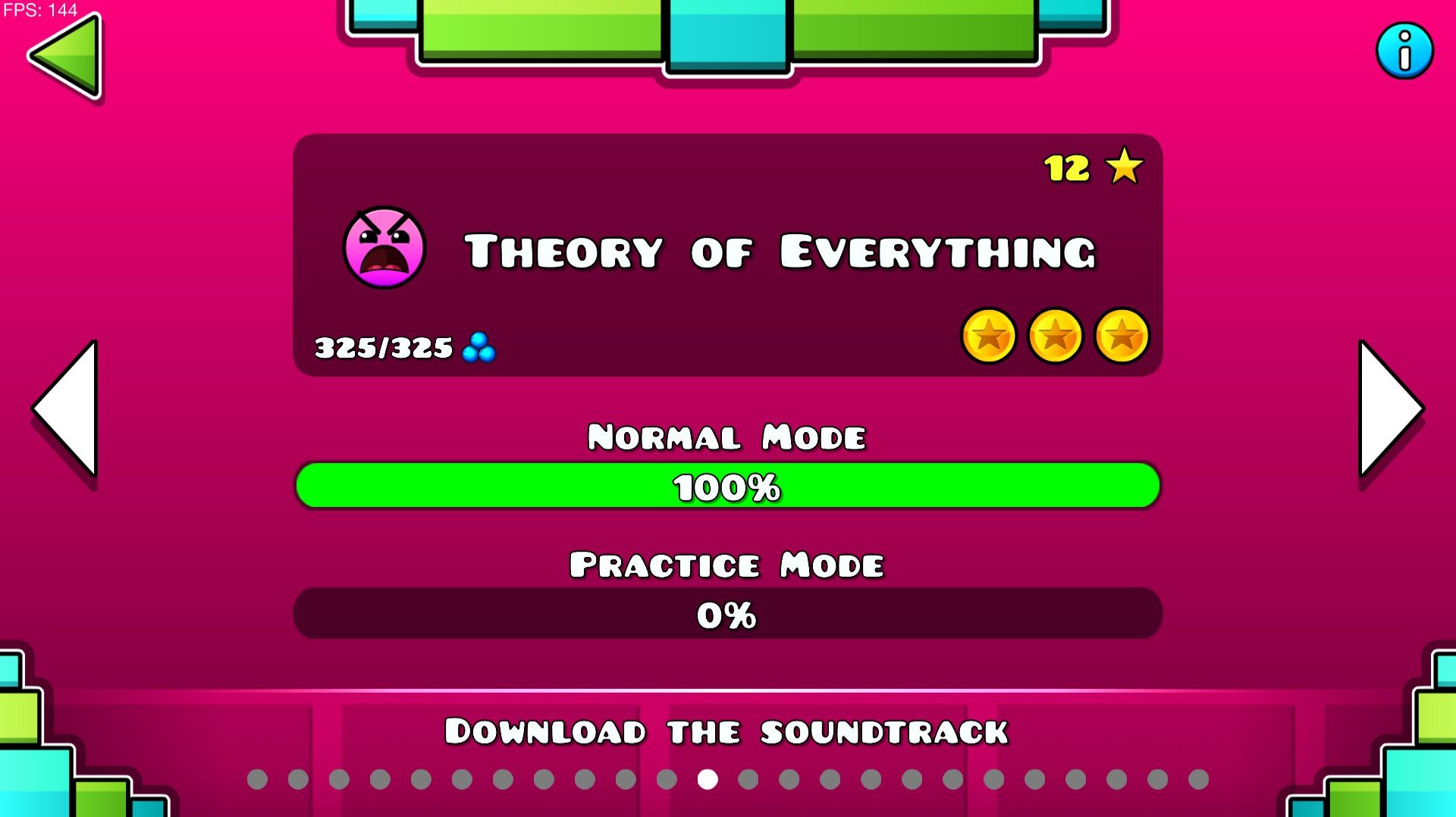 прохождение Theory Of  Everything 100%(Geometry Dash)