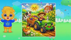 Детский развивающий мультфильм, пазлы, головоломка.