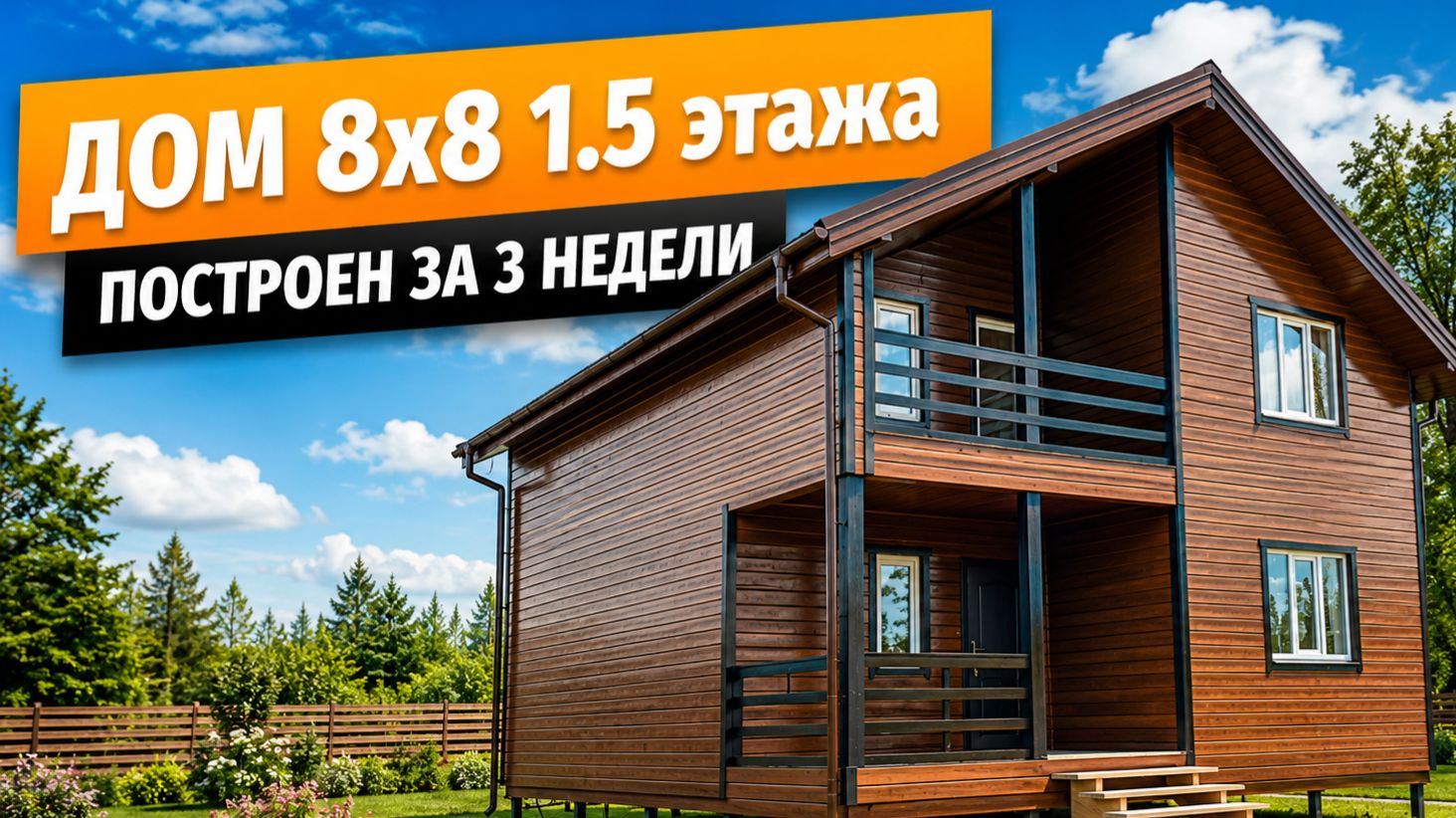 SEO-заголовок: Каркасный дом 8х8 — обзор готового дома, цена, планировка и строительство под ключ