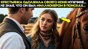 КРЕСТЬЯНКА ОДОЛЖИЛА СВОЕГО КОНЯ МУЖЧИНЕ… НЕ ЗНАЯ, ЧТО ОН БЫЛ МИЛЛИОНЕРОМ В ПОИСКАХ