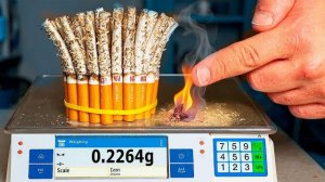 СКОЛЬКО ГРАММ ПОТЕРЯЕТ СГОРЕВШАЯ СИГАРЕТА
