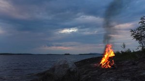 🔥 ЗВУК КОСТРА ДЛЯ СНА 3 ЧАСА И ШУМ ВОЛН ✨ ЗВУКИ ПРИРОДЫ И КОСТЕР НА БЕРЕГУ ✨ ОГОНЬ И ВОДА ВЕЧЕРОМ