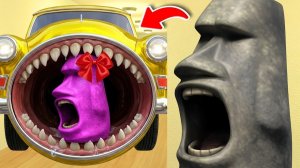 ПОЖИРАТЕЛЬ МАШИН СВЯЗАЛСЯ НЕ С ТЕЙ СЕМЬЁЙ… СЕМЬЯ МОАИ В ЯРОСТИ! (GMOD) 🚗🍴